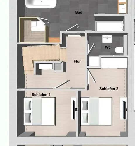 Haus Fichte 公寓 比苏姆